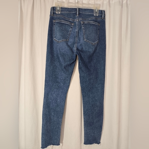 Loft The Skinny Jeans Raw Hem Sz 27 - Picture 6 of 10